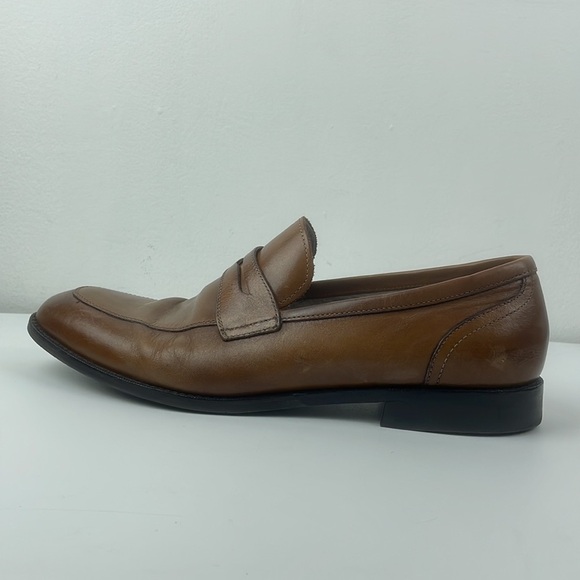 Joseph Abboud Tan Leather Clarence 9.5 Slip on Loafer main image 5